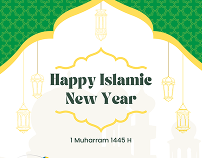 Islamic graphic designs for the new Hijri year