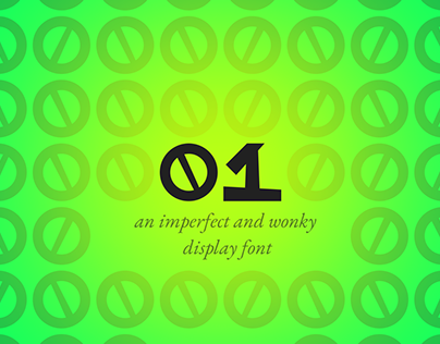 01 - An Imperfect and Wonky Display Font