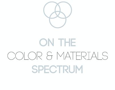 On the Color & Materials Spectrum (Thesis)