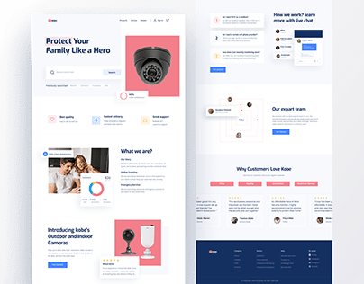 Home Security Camera landing page