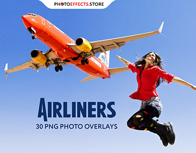 35 Airliners Photo Overlays