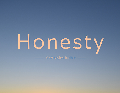 Typeface Honesty