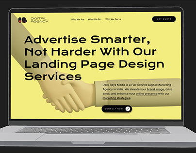 Landing Page for Advertising Agency