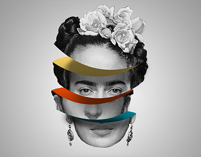 Frida Kahlo - Sliced effect