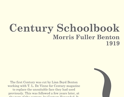 Typography - Century Schoolbook