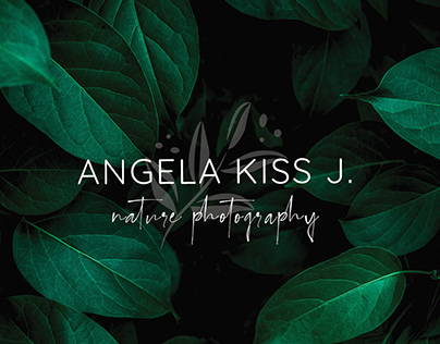Angela Kiss J. | photographer brand identity, webdesign
