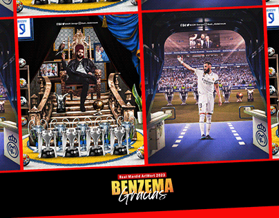 - Gracias Benzema " Real Madrid ArtWork 2023 " .