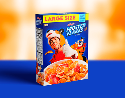 FROSTED FLAKES |JOHNNY Concept Cereal Box