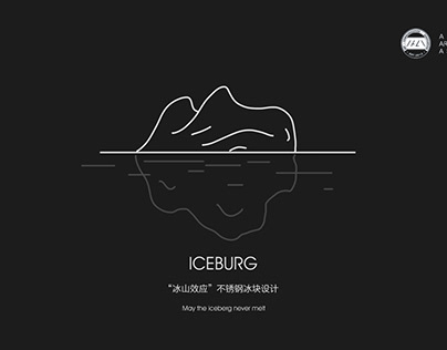 ICEBURG—stainless steel ice cube
