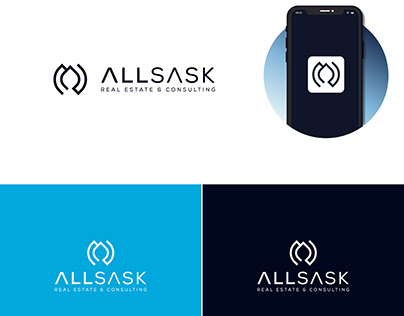 AllSask Real Estate & Consulting logo design