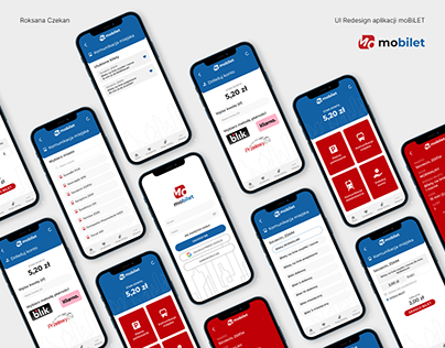 UI Redesign mobile app moBiLET