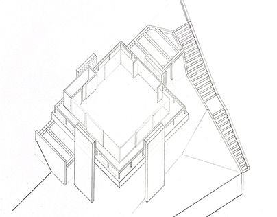 Dibujo Manual - Sky House, Kiyonori Kikutake