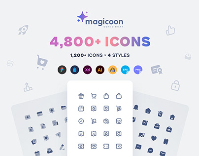 magicoon - 4,800+ UI icons library