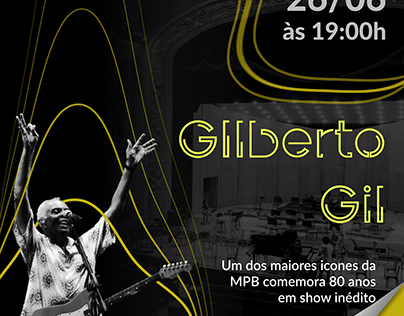 Convite Gilberto Gil - Para redes sociais
