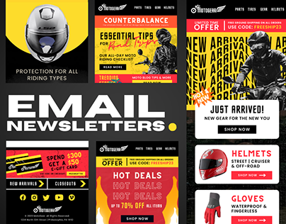 Moto Ecommerce | Email Newsletter Designs