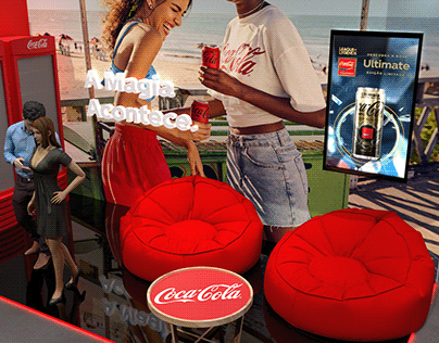 Ambientação 3D Coca-cola - On Store - Super Minibox
