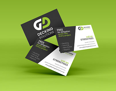 GD Decking Logo & Business Card
