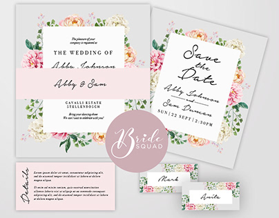 Blushing Bride Wedding Stationery