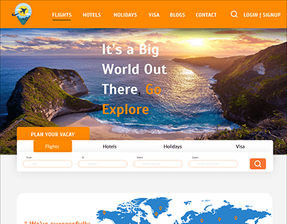 Vacation Treat-Vacation Booking Website-Landing Page