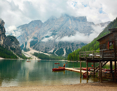 Lago, lacs, Italie, Dolomites