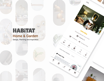 Habitat - Home & Gardening App UX / UI Design