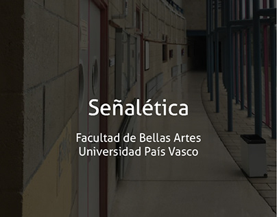 Señalética | BBAA - UPV EHU