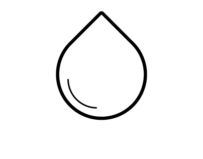 Water Droplet Icon-Illustrator