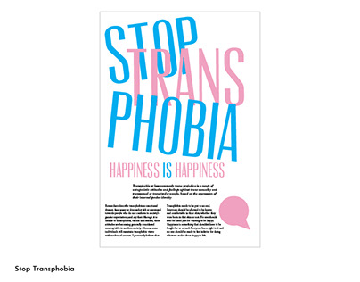 Stop Transphobia Poster