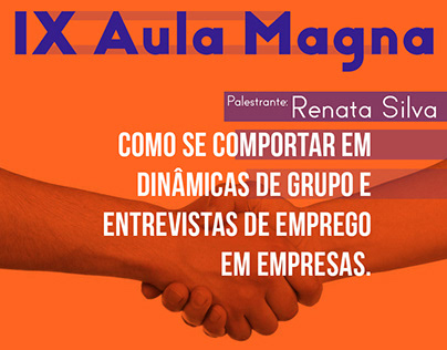 Poster informativo IX Aula Magna