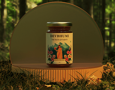 Product Label Redesign for Devbhumi Honey