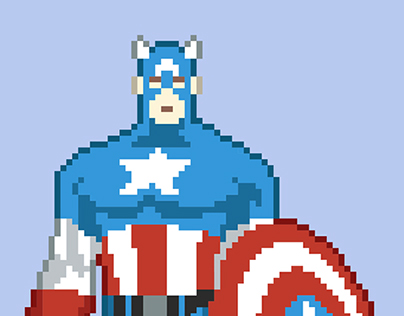 Marvel Heroes Pixel Art