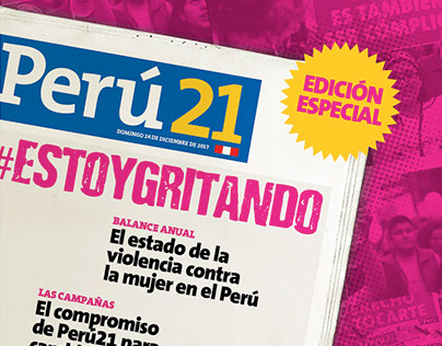 Suplemento para Diario Perú21 - Campañas #NIUNAMENOS