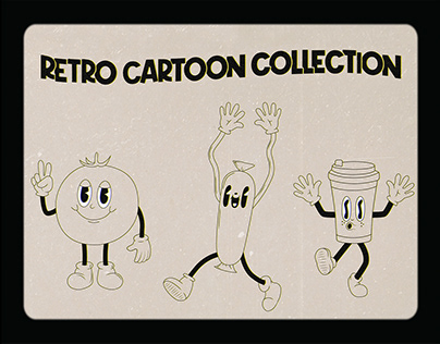 Retro Cartoon Character Collection