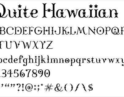 Quite Hawaiian Typeface