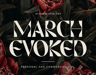 March Evoked - Display Font Demo