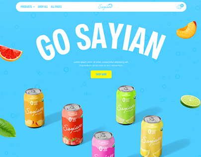 Sayian Drinks - Webflow Template