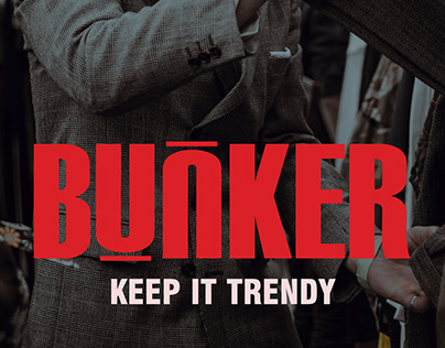 Bunker | men's wear Brand Identity, Logo Design.