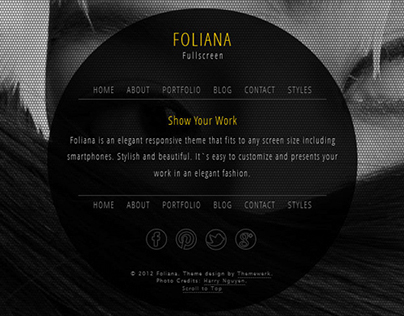  Foliana - One Page Responsive Portfolio