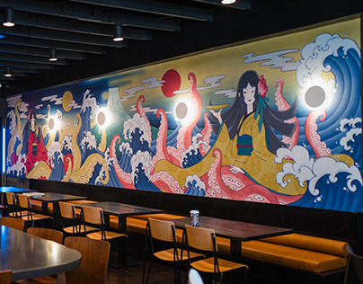 "TAKO" Interior Mural in Kaiyo