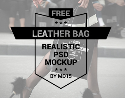 Leather Bag - Free PSD Mockup
