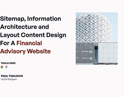 Sitemap, Information Architecture&Layout Content Design
