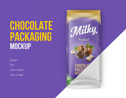 Chocolate packaging mockup