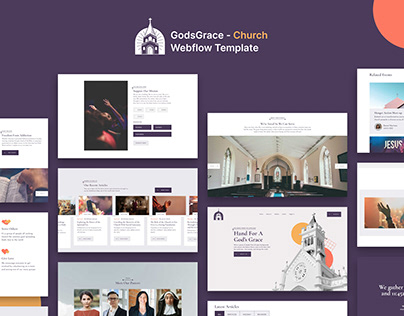 GodsGrace - Community & Church Webflow Web Design