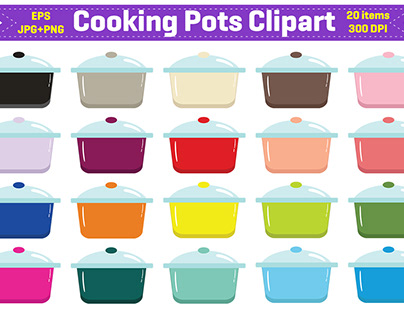 Cooking Pots Clipart