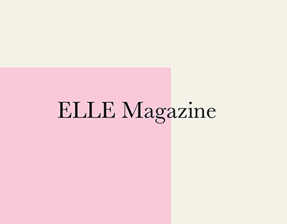 ELLE - Typography
