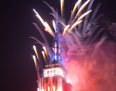 Empire State Building Fireworks