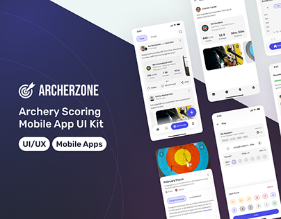 Project thumbnail - Archerzone - Archery Scoring Mobile App UI Kit