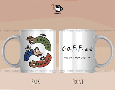 Front/back customized mugs
