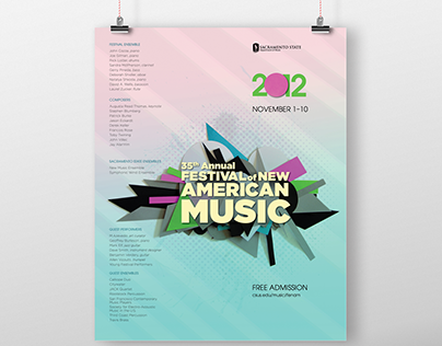 Poster for Festival of New American Music