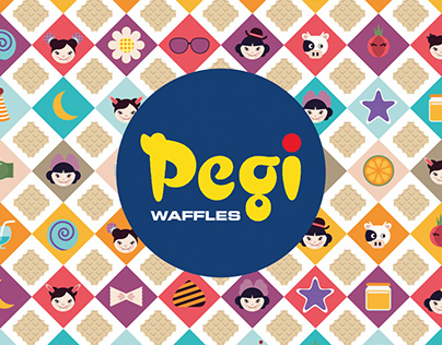 Pegi Waffles Character Design and Packaging